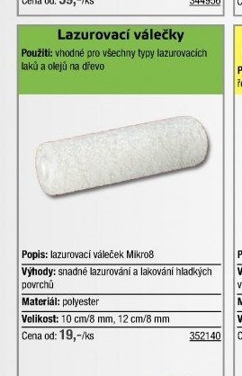 Lazurovací válečky