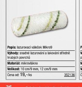 Lazurovací váleček Mikro9