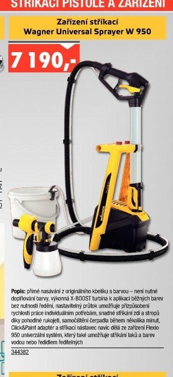 Zařízení stříkací Wagner Universal Sprayer W 950