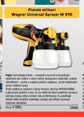 Pistole stříkací Wagner Universal Sprayer W 590