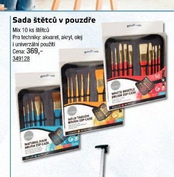Sada štětců v pouzdře