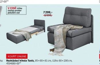 Rozkládací křeslo Tunis