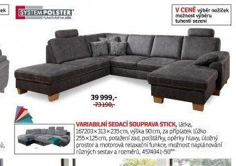 Variabilní sedací souprava STICK