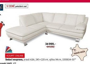 Sedací souprava (pravá kůže)