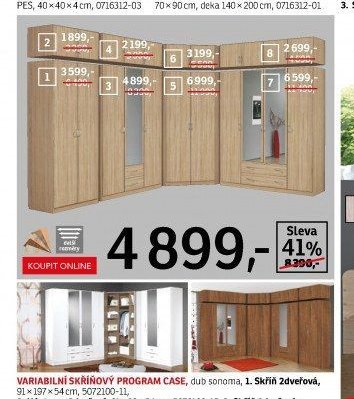 Variabilní skříňový program Case (skříně a nástavce)