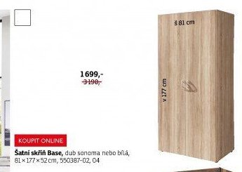Šatní skříň Base