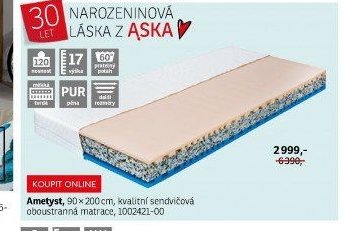 Matrace Ametyst, 90x200 cm