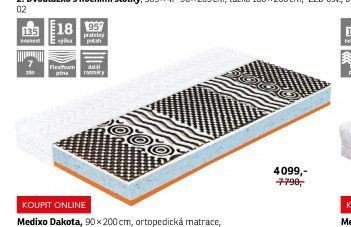 Matrace Medixo Dakota, 90x200 cm