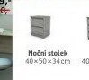 Noční stolek 40x50x34 cm