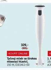 Tyčový mixér se širokou mixovací hlavicí