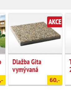 Dlažba Gita vymývaná