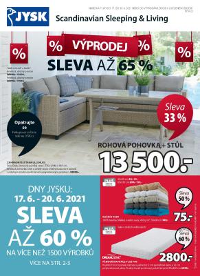 akční leták Jysk 17.6.2021-30.6.2021