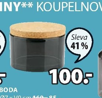 Skleněná dóza BODA