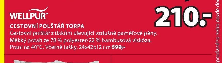 Cestovní polštář TORPA