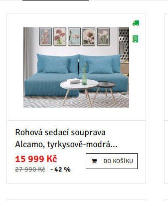 Rohová sedací souprava Alcamo, tyrkysově-modrá...
