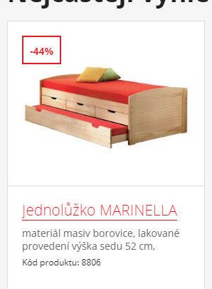 Jednolůžko MARINELLA