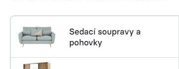 Sedací soupravy a pohovky