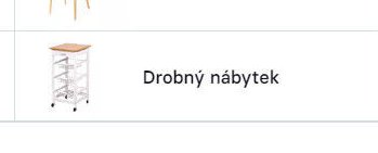 Drobný nábytek