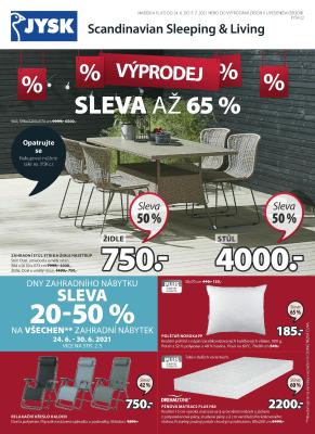 akční leták Jysk 24.6.2021-7.7.2021