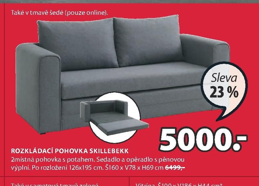 ROZKLÁDACÍ POHOVKA SKILLEBEKK