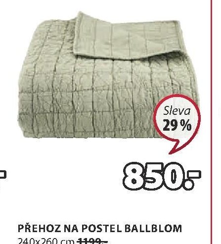 PŘEHOZ NA POSTEL BALLBLOM 240x260 cm