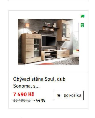 Obývací stěna Soul, dub Sonoma, s...