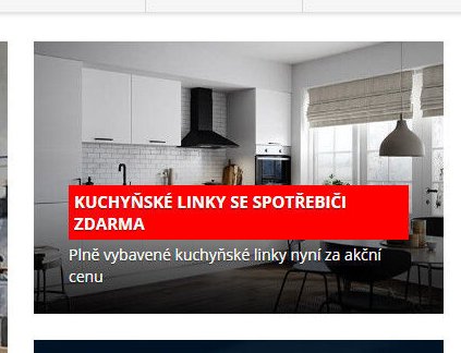 Kuchyňské linky se spotřebiči zdarma