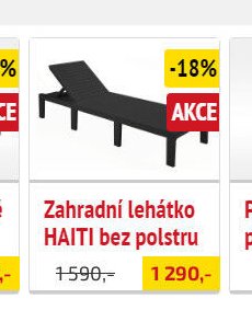 Zahradní lehátko HAITI bez polstru