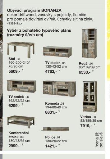 Obývací program BONANZA