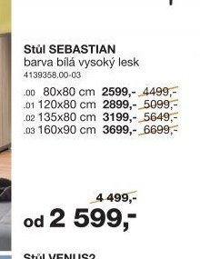 Stůl SEBASTIAN