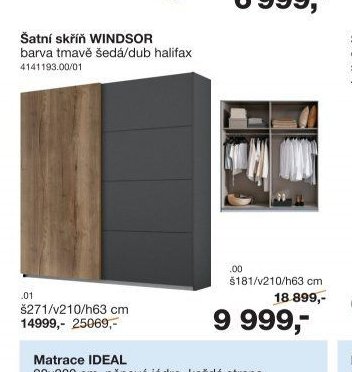 Šatní skříň WINDSOR