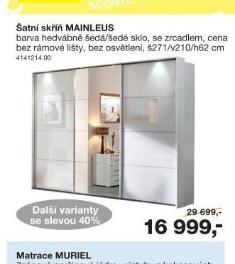 Šatní skříň MAINLEUS
