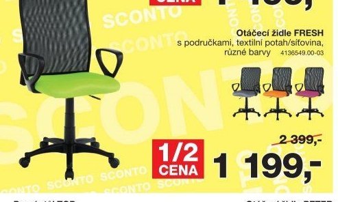 Otáčecí židle FRESH