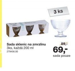 Sada sklenic na zmrzlinu