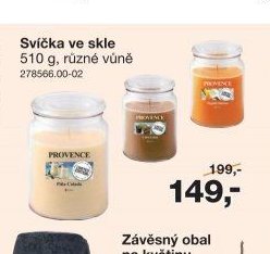 Svíčka ve skle