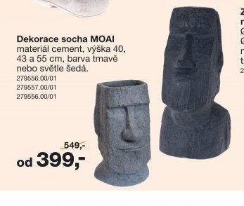Dekorace socha MOAI
