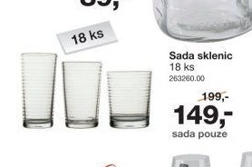 Sada sklenic 18 ks