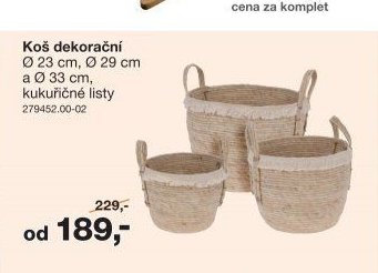 Koš dekorační