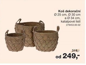 Koš dekorační