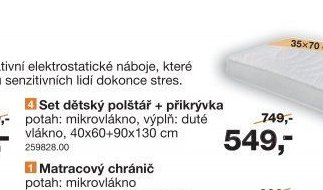 Set dětský polštář + přikrývka