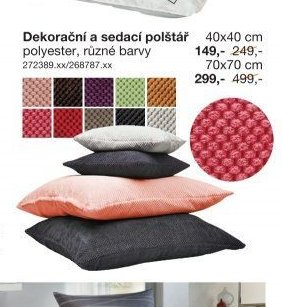 Dekorační a sedací polštář