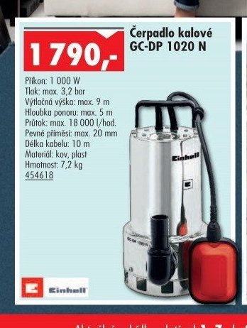 Čerpadlo kalové GC-DP 1020 N