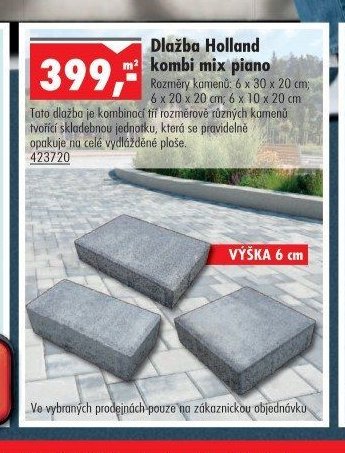 Dlažba Holland kombi mix piano