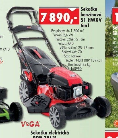 Sekačka benzínová 51 HWXV 6in1