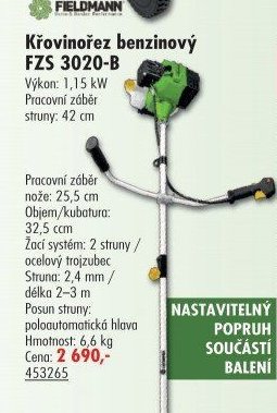 Křovinořez benzínový FZS 3020-B