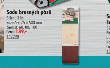 Sada brusných pásů