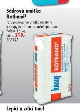 Sádrová omítka Rotband