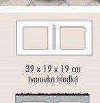Face Block 39 x 19 x 19 cm tvarovka hladká