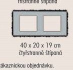 Face Block 40 x 20 x 19 cm čtyřstranně štípaná