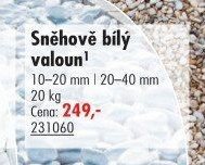 Sněhově bílý valoun